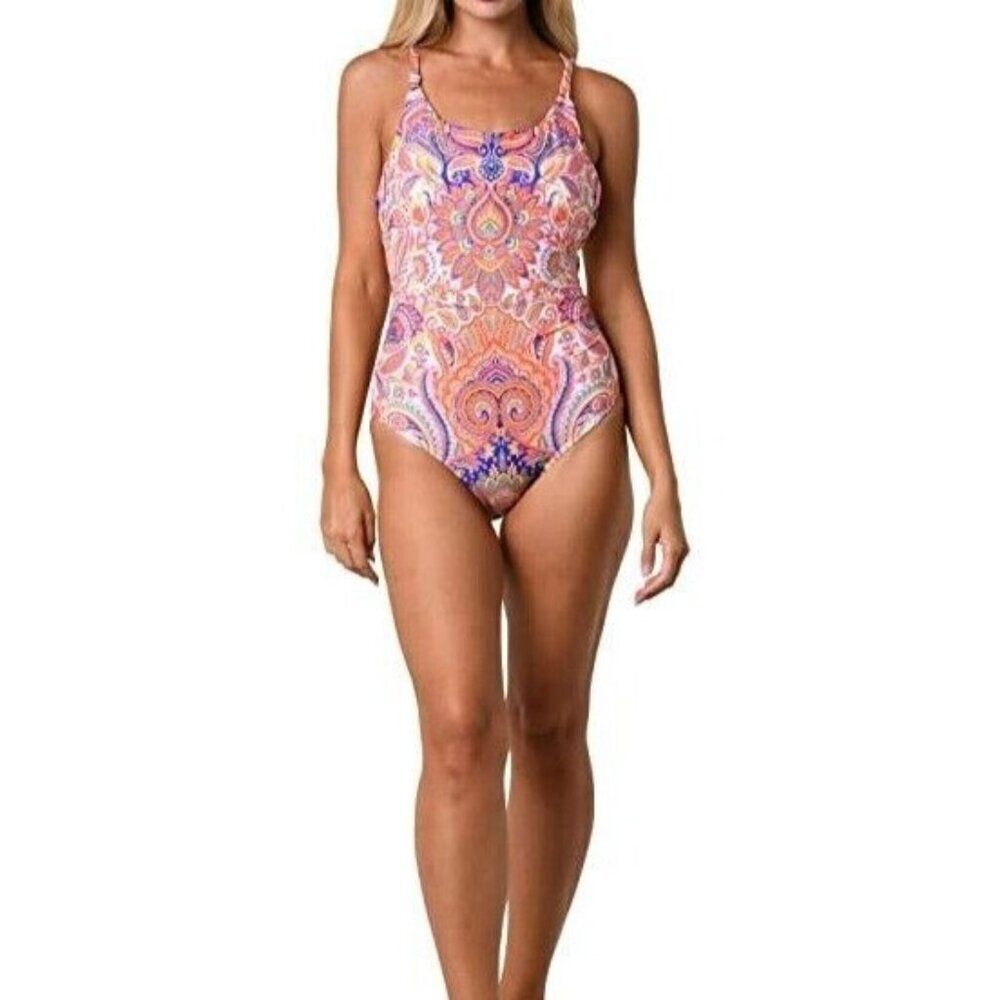 Jantzen 14 Beautiful bazaar lingerie one piece swimsuit - New